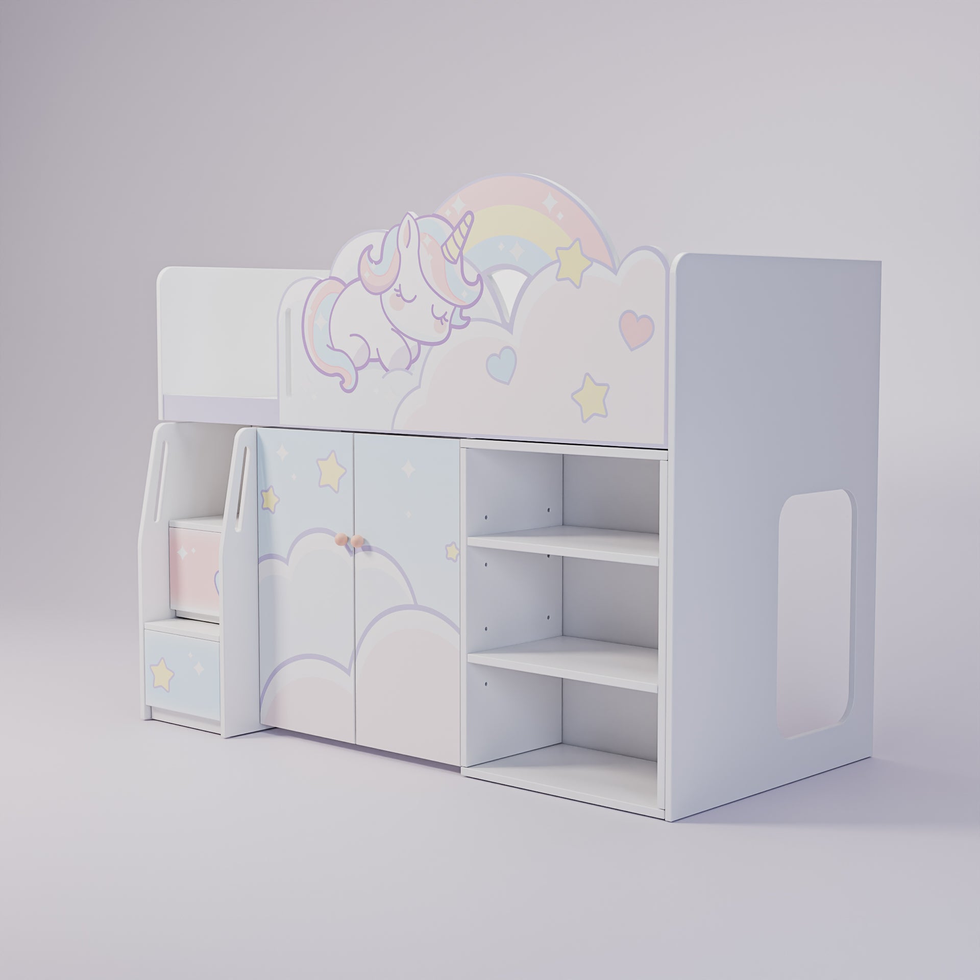 Unicorn 兒童床-中腰版